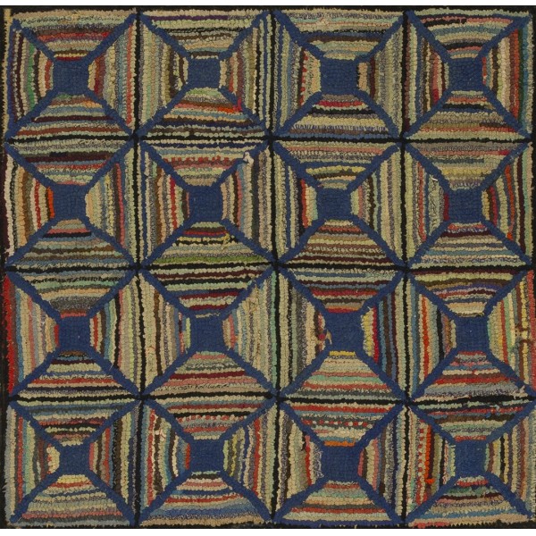 Early 20th Century American Hooked Rug